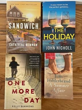 4 Softcover Books One More Day Sandwich The Holiday A Summer Affair